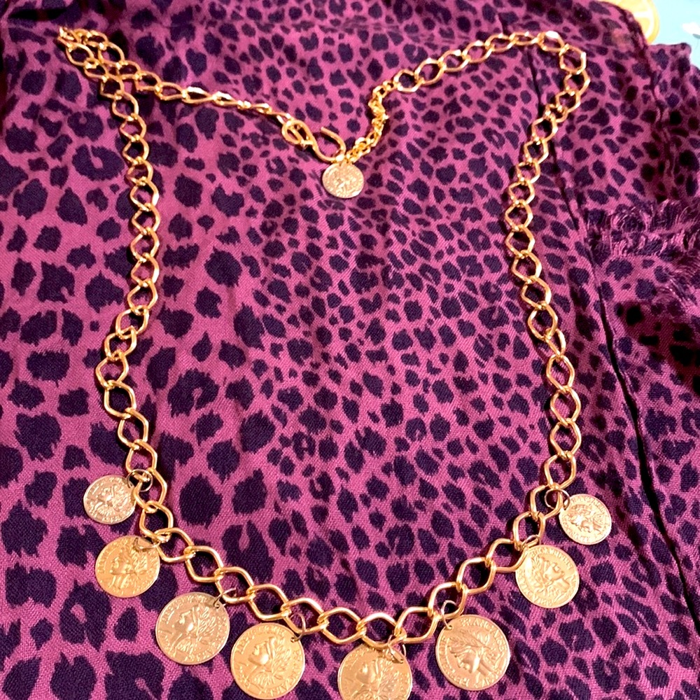 Gold tone vintage belt